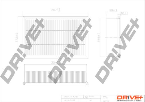 Dr!ve+ DP1110.10.0122 - Filtru aer aaoparts.ro