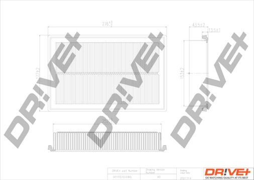 Dr!ve+ DP1110.10.0365 - Filtru aer aaoparts.ro