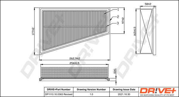 Dr!ve+ DP1110.10.0363 - Filtru aer aaoparts.ro