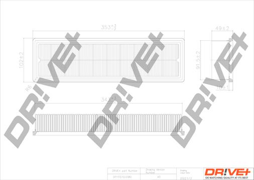 Dr!ve+ DP1110.10.0380 - Filtru aer aaoparts.ro