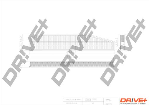 Dr!ve+ DP1110.10.0338 - Filtru aer aaoparts.ro