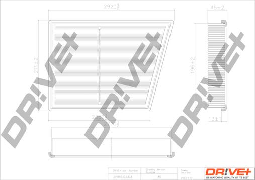 Dr!ve+ DP1110.10.0333 - Filtru aer aaoparts.ro