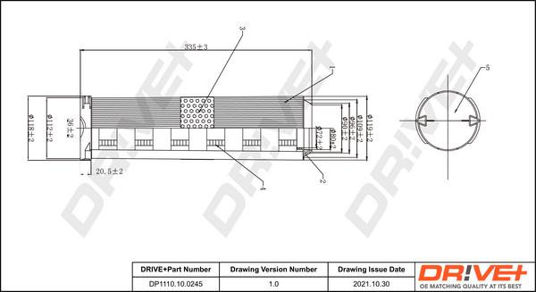 Dr!ve+ DP1110.10.0245 - Filtru aer aaoparts.ro