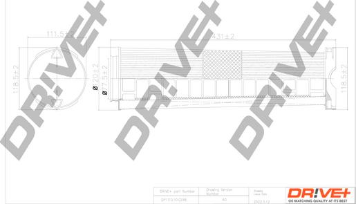 Dr!ve+ DP1110.10.0246 - Filtru aer aaoparts.ro