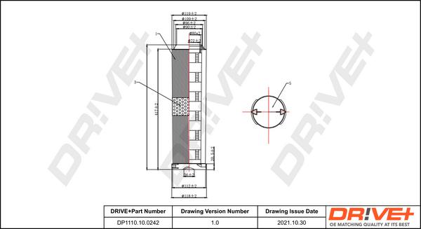 Dr!ve+ DP1110.10.0242 - Filtru aer aaoparts.ro