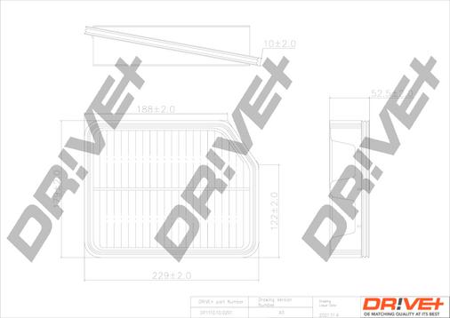 Dr!ve+ DP1110.10.0201 - Filtru aer aaoparts.ro