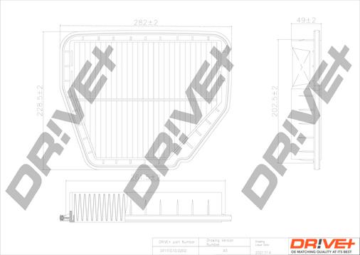 Dr!ve+ DP1110.10.0202 - Filtru aer aaoparts.ro