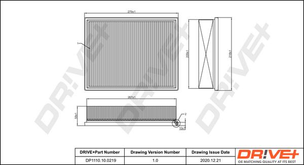 Dr!ve+ DP1110.10.0219 - Filtru aer aaoparts.ro