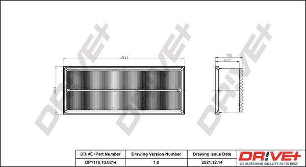 Dr!ve+ DP1110.10.0214 - Filtru aer aaoparts.ro