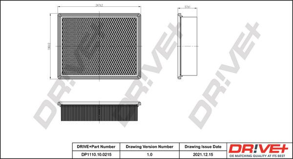 Dr!ve+ DP1110.10.0215 - Filtru aer aaoparts.ro