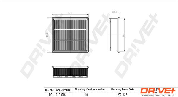 Dr!ve+ DP1110.10.0216 - Filtru aer aaoparts.ro