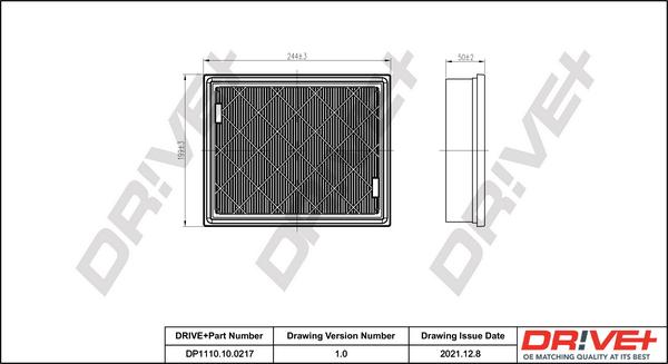 Dr!ve+ DP1110.10.0217 - Filtru aer aaoparts.ro