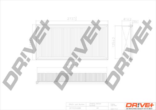Dr!ve+ DP1110.10.0289 - Filtru aer aaoparts.ro