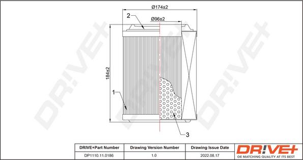 Dr!ve+ DP1110.10.0286 - Filtru aer aaoparts.ro