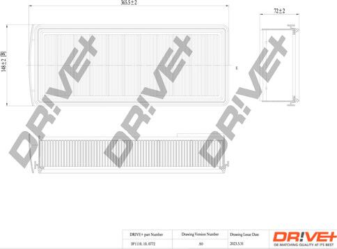 Dr!ve+ DP1110.10.0772 - Filtru aer aaoparts.ro