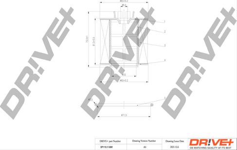 Dr!ve+ DP1110.11.0091 - Filtru ulei aaoparts.ro