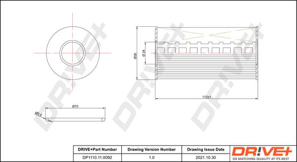 Dr!ve+ DP1110.11.0092 - Filtru ulei aaoparts.ro