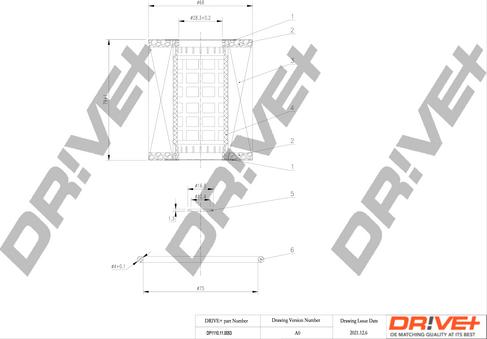 Dr!ve+ DP1110.11.0053 - Filtru ulei aaoparts.ro