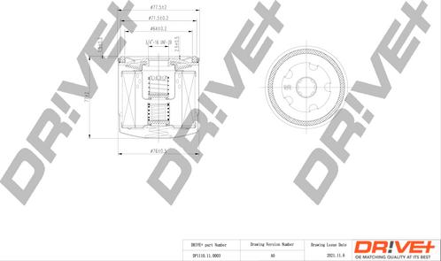 Dr!ve+ DP1110.11.0003 - Filtru ulei aaoparts.ro