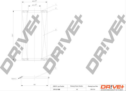 Dr!ve+ DP1110.11.0086 - Filtru ulei aaoparts.ro