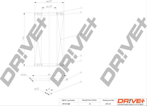 Dr!ve+ DP1110.11.0030 - Filtru ulei aaoparts.ro