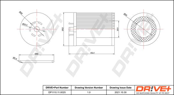 Dr!ve+ DP1110.11.0025 - Filtru ulei aaoparts.ro