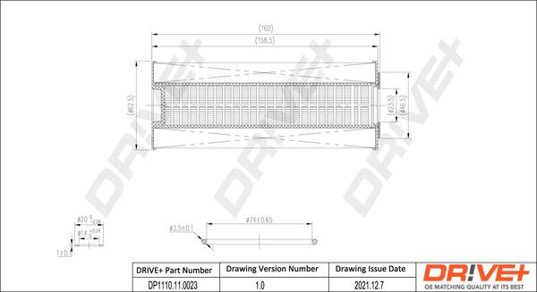 Dr!ve+ DP1110.11.0023 - Filtru ulei aaoparts.ro