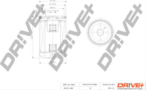 Dr!ve+ DP1110.11.0022 - Filtru ulei aaoparts.ro