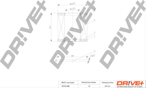 Dr!ve+ DP1110.11.0070 - Filtru ulei aaoparts.ro