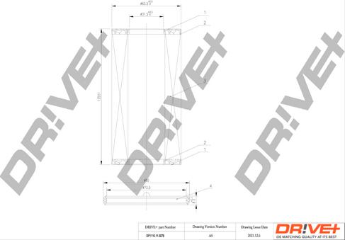 Dr!ve+ DP1110.11.0078 - Filtru ulei aaoparts.ro