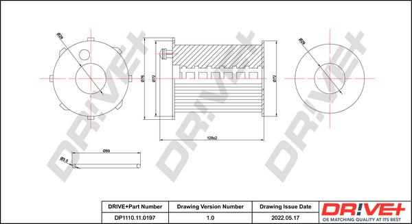 Dr!ve+ DP1110.11.0197 - Filtru ulei aaoparts.ro