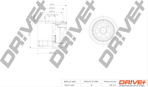 Dr!ve+ DP1110.11.0144 - Filtru ulei aaoparts.ro