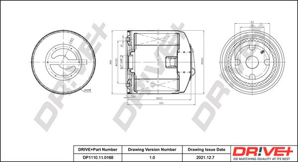 Dr!ve+ DP1110.11.0168 - Filtru ulei aaoparts.ro