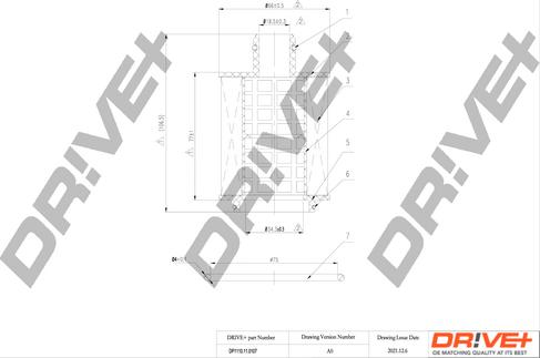 Dr!ve+ DP1110.11.0107 - Filtru ulei aaoparts.ro