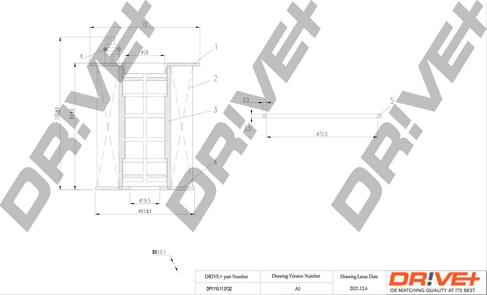 Dr!ve+ DP1110.11.0132 - Filtru ulei aaoparts.ro