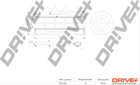 Dr!ve+ DP1110.11.0121 - Filtru ulei aaoparts.ro