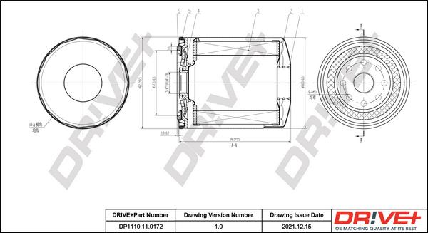 Dr!ve+ DP1110.11.0172 - Filtru ulei aaoparts.ro