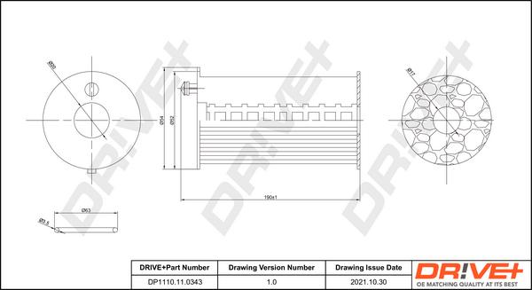 Dr!ve+ DP1110.11.0343 - Filtru ulei aaoparts.ro