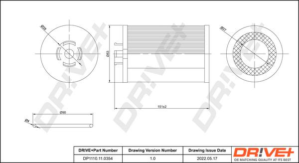 Dr!ve+ DP1110.11.0354 - Filtru ulei aaoparts.ro