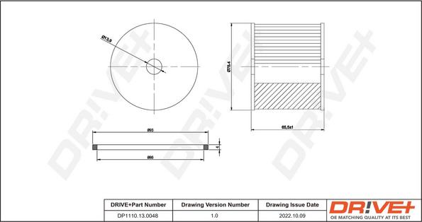 Dr!ve+ DP1110.13.0048 - Filtru combustibil aaoparts.ro