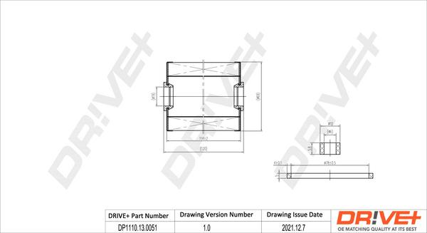 Dr!ve+ DP1110.13.0051 - Filtru combustibil aaoparts.ro