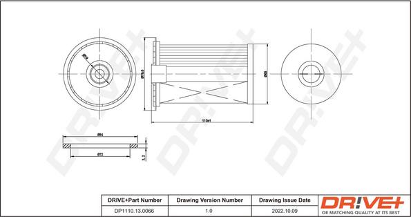 Dr!ve+ DP1110.13.0066 - Filtru combustibil aaoparts.ro