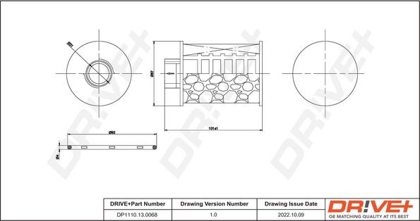 Dr!ve+ DP1110.13.0068 - Filtru combustibil aaoparts.ro