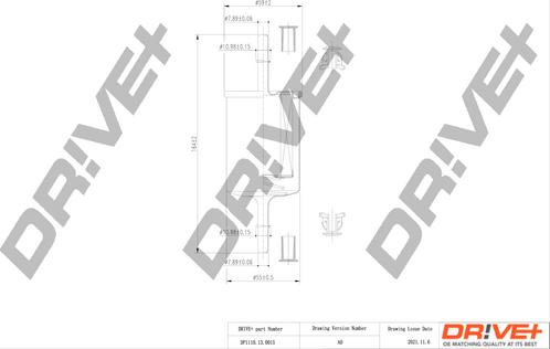 Dr!ve+ DP1110.13.0015 - Filtru combustibil aaoparts.ro