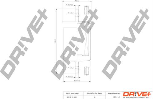 Dr!ve+ DP1110.13.0018 - Filtru combustibil aaoparts.ro