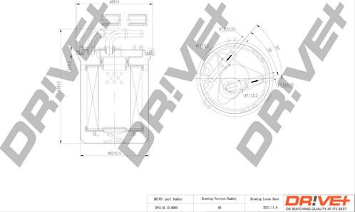 Dr!ve+ DP1110.13.0084 - Filtru combustibil aaoparts.ro