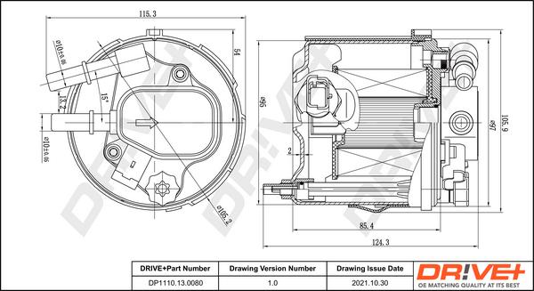 Dr!ve+ DP1110.13.0080 - Filtru combustibil aaoparts.ro