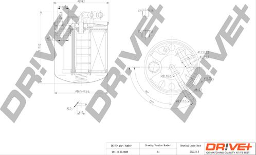 Dr!ve+ DP1110.13.0088 - Filtru combustibil aaoparts.ro