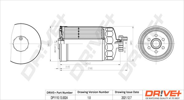 Dr!ve+ DP1110.13.0024 - Filtru combustibil aaoparts.ro