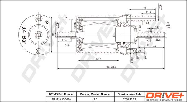 Dr!ve+ DP1110.13.0020 - Filtru combustibil aaoparts.ro